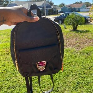 Black Mini Backpack